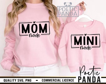 Mama und Mini SVG PNG, Muttertags-Svg, Mama und ich, Mama-Leben Svg, Mama Svg, Mama und ich Svg, Mama Mini Svg, Mama und Mini Svg, Mama Svg