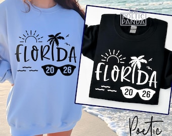SVG e PNG da Flórida 2026, Camiseta de férias na Flórida em SVG, Camisetas da Flórida em SVG, Férias em família em SVG, Viagem em família em SVG, Miami Beach em SVG, Flórida em SVG