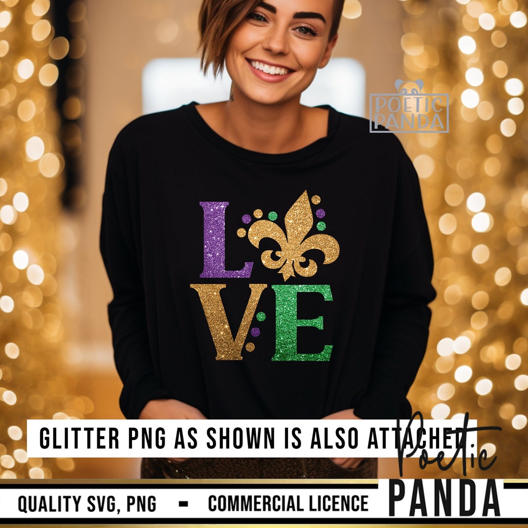 love mardi gras svg