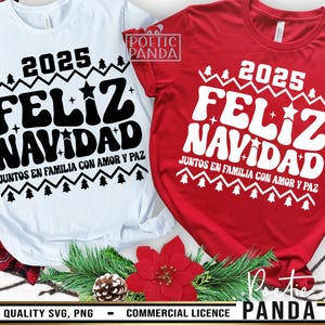 Spanish Christmas SVG PNG, Merry Christmas Sv, Feliz Navidad Pn, 2025 Feliz Navidad Sv, Spanish Svg, Christmas Shirt Svg, , Christmas Svg