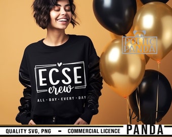 ECSE Crew SVG PNG, Unterschied Hersteller SVG, Sofortiger Lehrer, Sonderpädagogik SVG, Lehrer SVG, Schneller Lehrer, Ecse SVG, Frühkindliche Stärke, Slp SVG