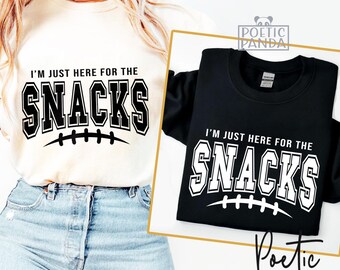 Here For The Snacks SVG PNG, Football Game Svg, Football Shirt Svg, Team Halftime Svg, Here For Commercials Svg, Football Player Shirt Svg