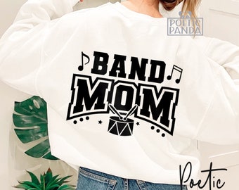 Band Mom SVG PNG, W mojej erze Band Mom, Band Svg, Nuty muzyczne Svg, Koszulka Band Mom Svg, Orkiestra marszowa Svg, Band Svg, Band Mom Svg