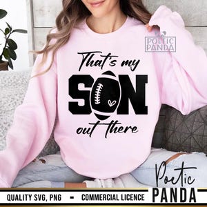Football Mom SVG PNG, Thats My Son Out There Svg, Football Mom Shirt Svg, Football Mama Svg, Cheer Mom Svg, Football Svg Cut File image 6