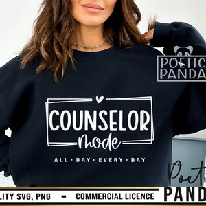Conseiller scolaire PNG SVG, collègue de travail, moniteur chemise Svg, counselling Svg, Cricut, amour-propre club Svg, Svg différence Maker, conseiller scolaire