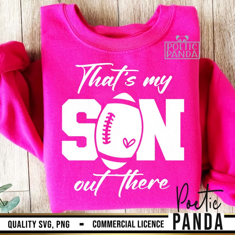 Football Mom SVG PNG, Thats My Son Out There Svg, Football Mom Shirt Svg, Football Mama Svg, Cheer Mom Svg, Football Svg Cut File image 7