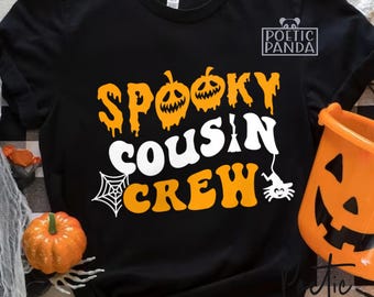 Cugino Crew SVG PNG, The Boo Crew Svg, Maglietta cugino Svg, Digitale, 31 ottobre Svg, Maglietta famiglia Halloween Svg, Cugino Squad Svg, Cricut Svg