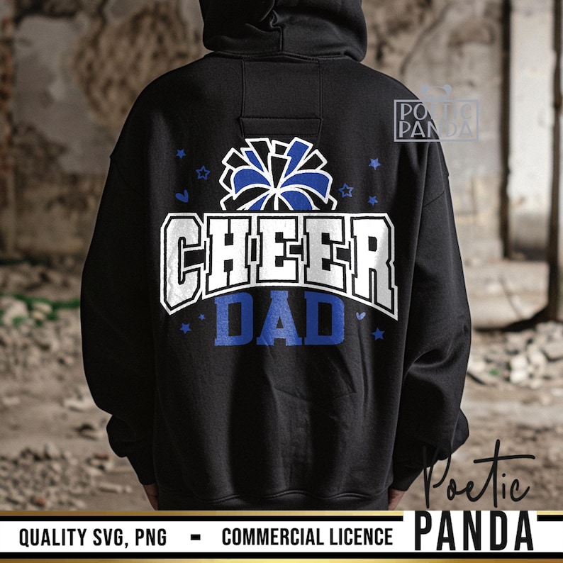Cheer Dad SVG PNG, Cheer Dad Shirt Svg, Cheer Dad Gift Svg, Cheerleader Svg, Cheer Svg, Dad Cheerleading Shirt Svg, Pom Poms Svg, CF01234