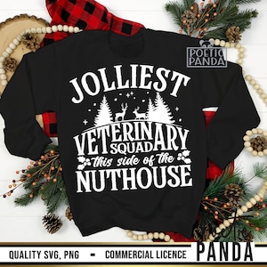 Veterinary Squad Christmas SVG PNG, Veterinary Crew Christmas Shirts Svg, Vet Tech, Veterinarian Svg, Xmas Gift To Vet Svg, Veterinary Team