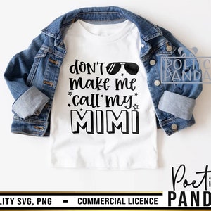 Non farmi chiamare la mia Mimi SVG PNG, Divertente Bambino in formato Svg, Nonna in formato Svg, Grammy, Neonato in formato Svg, Ragazza per bambini in formato Svg, Bambino in formato Svg, Bambino in formato Svg