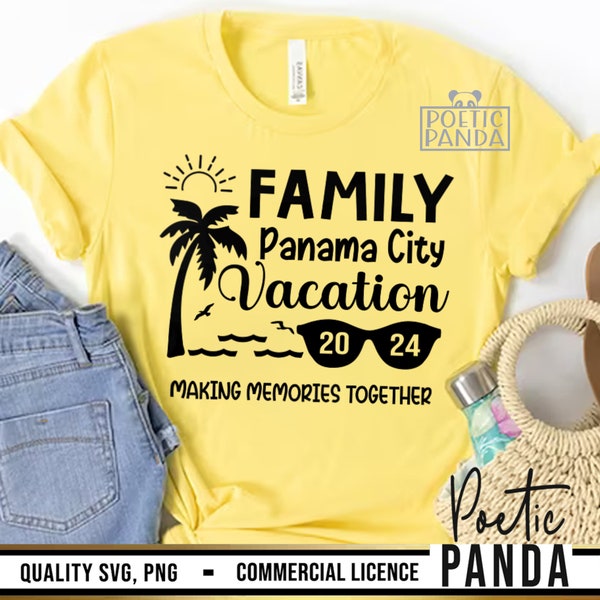 Panama City Family Vacation 2024 SVG PNG, 2024 Svg, Family Trip Svg, Vacation Shirts Svg, Panama City Svg, Making Memories Svg