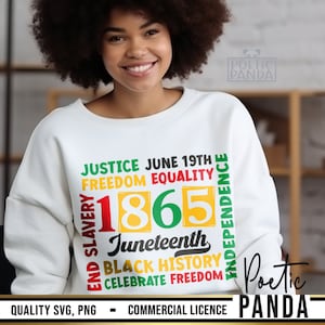Juneteenth SVG PNG, Celebrate Juneteenth, Juneteenth Shirt Svg Cricut, Black History Svg, Juneteenth Png, 1865 Svg, African American Svg