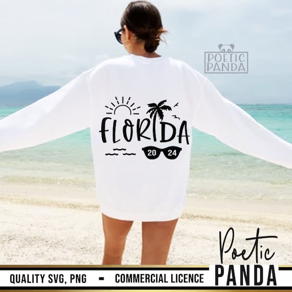 Florida 2024 SVG PNG, Familienurlaub SVG, Florida Urlaub Shirt SVG, Florida Shirts SVG, Familienreise Sv, Miami SVG, Florida SVG, Strand SVG