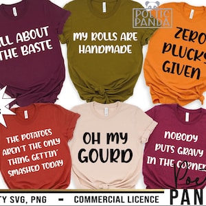 Funny Thanksgiving Bundle SVG PNG, Funny Thanksgiving Shirts Svg, Group Shirts Svg, Pies before Guys Svg, Family Thanksgiving Svg