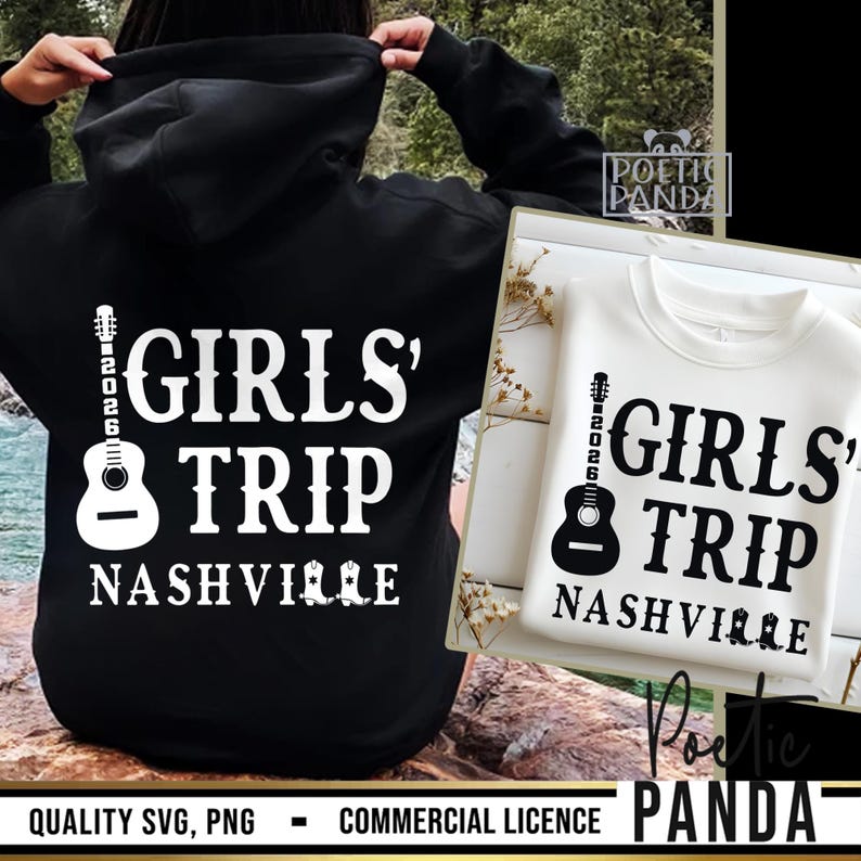 2026 Girls Trip Nashville SVG PNG, Nashville Shirts Svg, Girls Trip Svg, Nashville Trip Svg, Nash Bash Svg, Girls Weekend Svg, Lets Go Girls image 2
