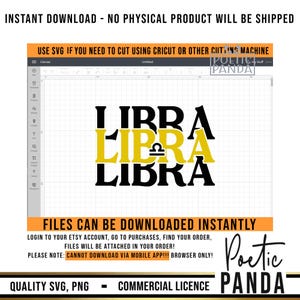 Libra SVG PNG, Libra Shirt Svg, Libra Zodiac Sign Svg, September Birthday Svg, Libra Shirt Png Design, Libra Cut File, Libra Svg Cricut