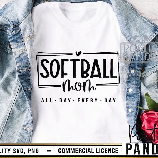 Softball Mom SVG PNG, Softball Life Svg, Softball Svg, Softball Dad Svg, Softball Shirt Svg, Mom Svg, Softball Mom Svg, Softball Player Svg