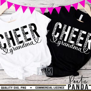 Cheer Grandma SVG PNG, Cheerleader Grandma Shirt Design for Cricut, Cheer Squad Grandma Cut File, Cheer Grandma Shirt Svg, Cheer Nana Svg