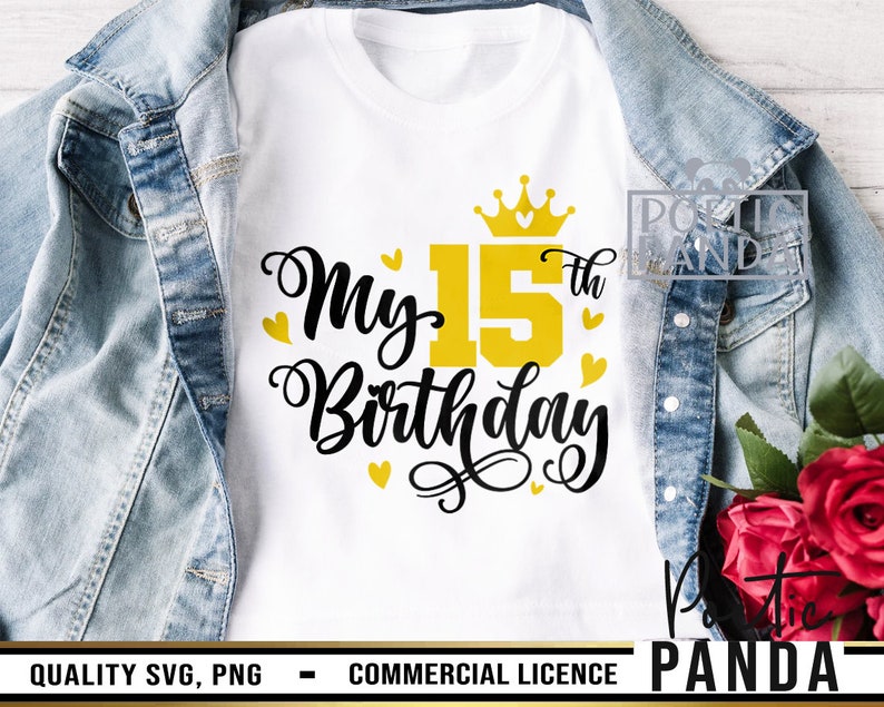15th Birthday SVG PNG, Happy 15th Birthday Cake Topper, Birthday Svg, Birthday Girl Svg, Happy Birthday Svg, Birthday Boy Svg, Spanish Svg
