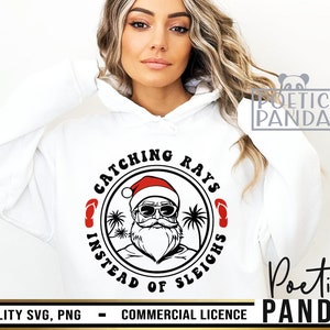 Navidad en julio SVG PNG, Navidad en julio svg, camisa de Navidad de playa svg, svg divertido, svg de Navidad de playa, verano svg, sombrero de santa svg