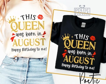 August Birthday SVG PNG, August Birthday Month Shirt Design For Cricut, August Birthday Shirt Svg, Born in August Birthday Gift Svg