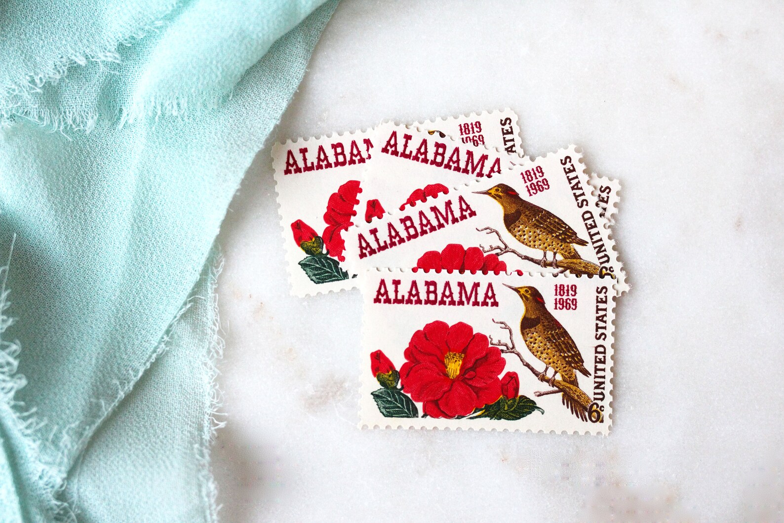 Alabama Postage Stamps Unused Vintage Alabama Postage Stamps Etsy