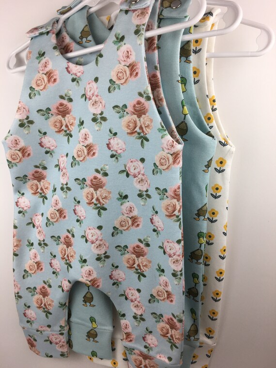 Baby Playsuit; Nursery Time Duck Design 100% Cotton Baby Playsuit; Nursery Time Duck Design 100% Cotton