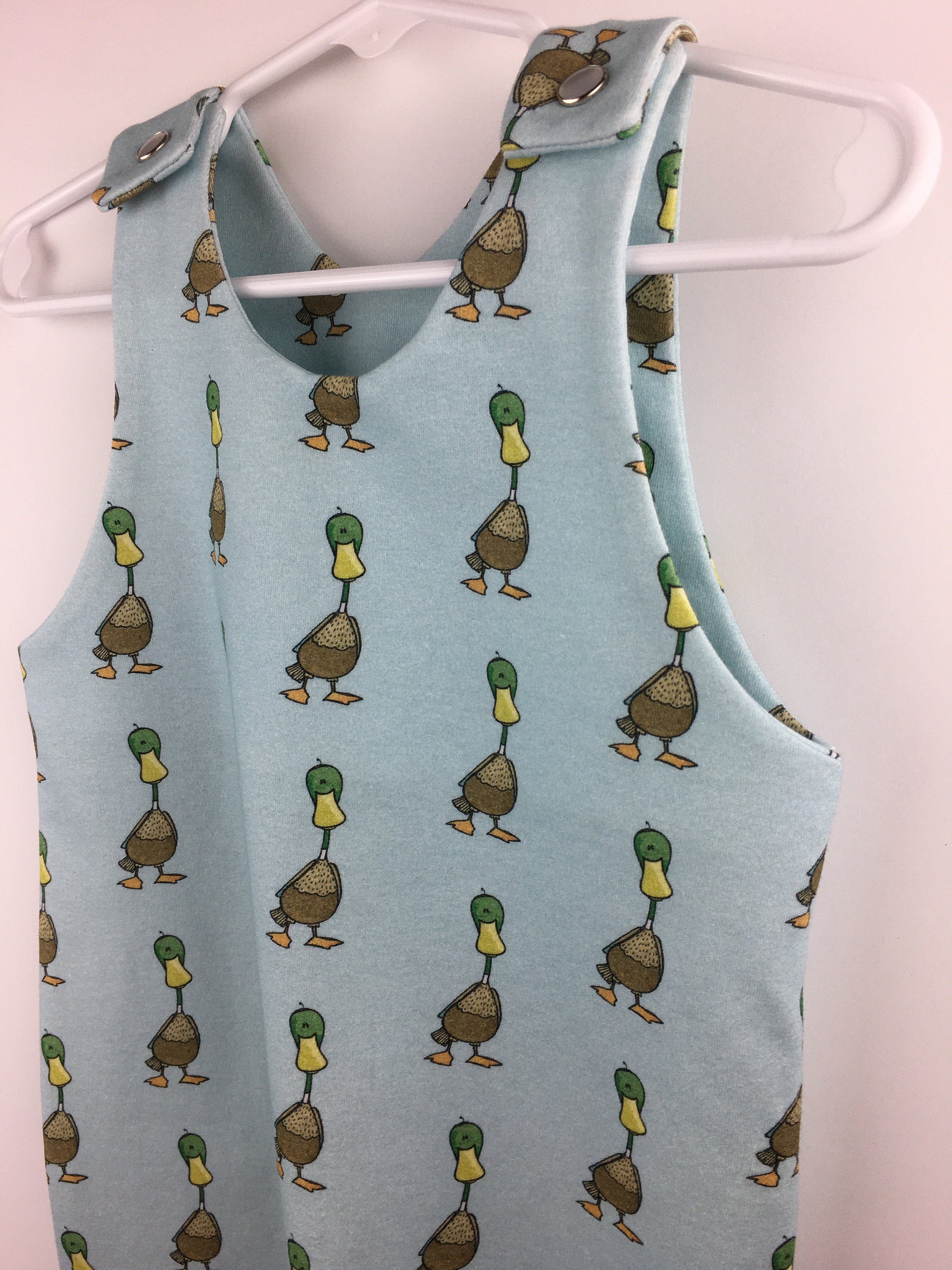 Baby Playsuit; Nursery Time Duck Design 100% Cotton Baby Playsuit; Nursery Time Duck Design 100% Cotton