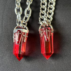 REDUCED / FAULTY Cardinal Crypt Bespoke Gothic Alternative Emo Metal Pendant Necklace Jewellery