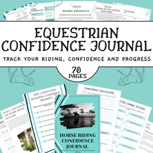 Confidence Horse journal and Book Limitless Equestrian (Digital Download) Equestrian Planner, Printable Planner, 70 pages horse journal