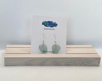 Seafoam Sea Glass, Sea Glass Earrings, Scottish Sea Glass, Sterling Silver Earrings