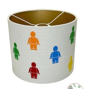 Lego Light Shade 25cm | Lego Lampshade  | Lego bedroom decor | Unique furnishings | Lighting | Home & Living | Lego inspired | Mini figures