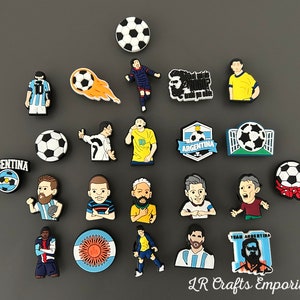 Football croc charms | croc charms | football | shoe clips | croc accessories | charms | football gifts | gifts | stocking fillers |