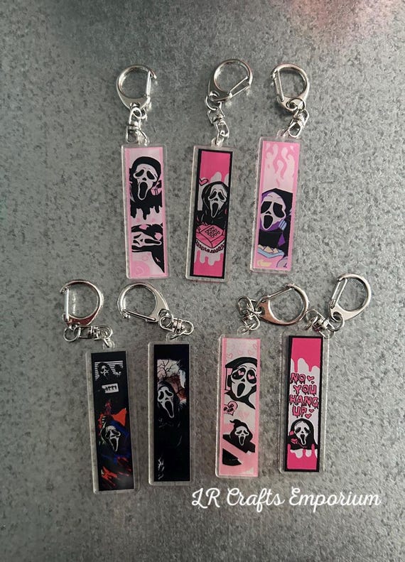 Horror keyrings | Ghost Face | Horror Movie Gifts | novelty gifts | keyrings & keychains | accessories | unique gifts | stocking fillers
