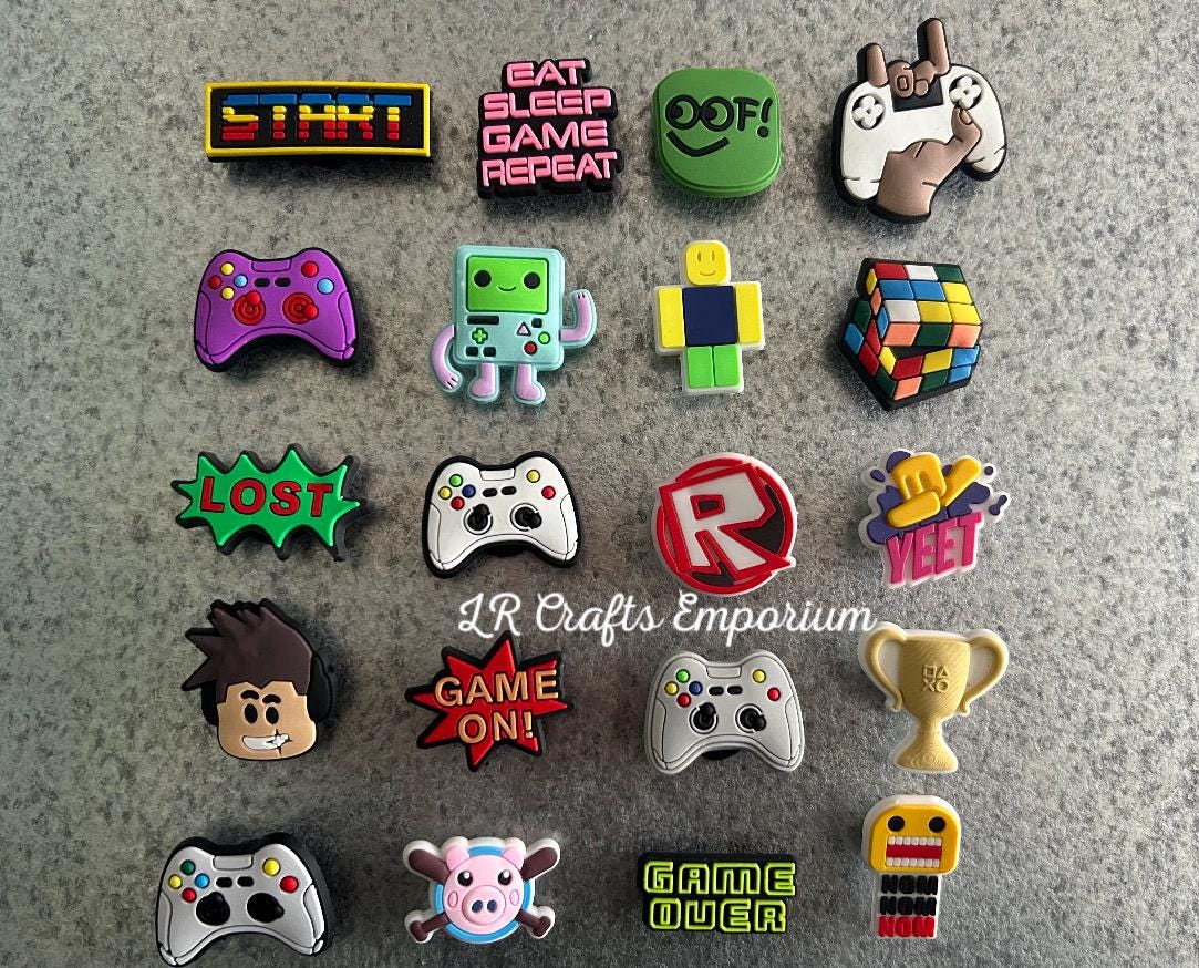 Roblox shoe  Charms | Gamer Croc Charms | shoe accessories | Shoe Charms | Charms | Shoe Clips | Gamer | Gifts | Stocking Fillers