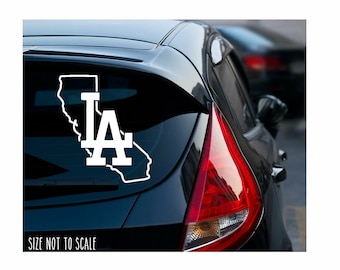 x2 LA Cali Sticker Decal - Los Angeles California 3.5"
