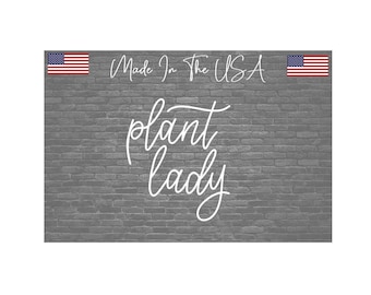 Plant Lady Sticker Decal - Plant Life Planter Plants 5"