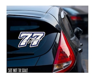 Carson Hocevar #77 Sticker Decal NASCAR Racing 4”
