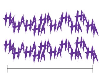 2x Joker Hahaha Serious Evil Body Windshield Car Sticker Decal 16" purple