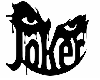 Joker Face Sticker Decal - Joker Ar HAHA Why So Serious 3.5" Choose Color
