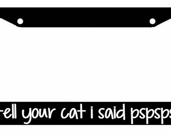 Think Pawsitive Positive Dog Cat Lovers Funny Cute Black License Plate Frame Think Pawsitive Positive Dog Cat Lovers Funny Cute Black License Plate Frame