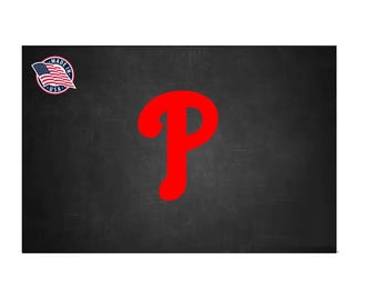 Phillies Sticker Decal Baseball A's Car Truck Choose Size and Color