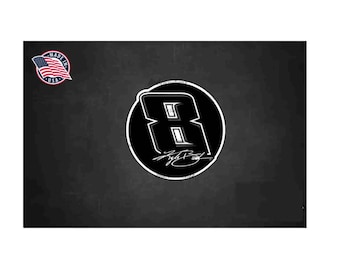 Kyle Busch 3” Round Tribute Sticker, Fan Gear 8 Decal NASCAR