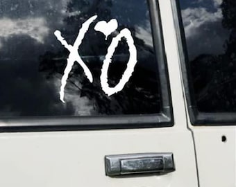 XO Love Vinyl Sticker Car Truck Window Laptop Wall Art Decal 5.9"
