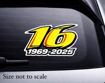 Greg Biffle #16 Sticker Decal NASCAR Racing CHOOSE SIZE