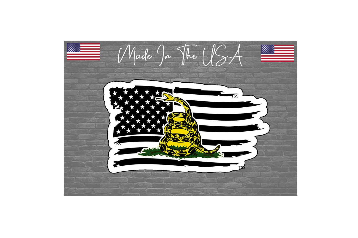 Don't Tread Snake Sticker Decal - 2nd Amendment Sticker USA Tattered ...