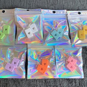Orecchini pendenti per carte da gioco carini / Ganci per orecchini placcati in argento, ganci per orecchini in argento sterling o clip placcati in argento