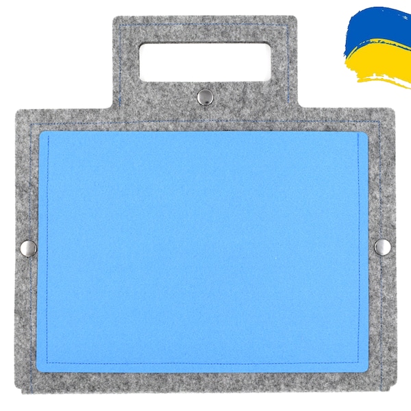 Portable Felt Board (Light Blue) / Flannel Board / Quiet Book / Toddler Game