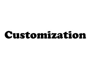 Pedido de personalización adicional