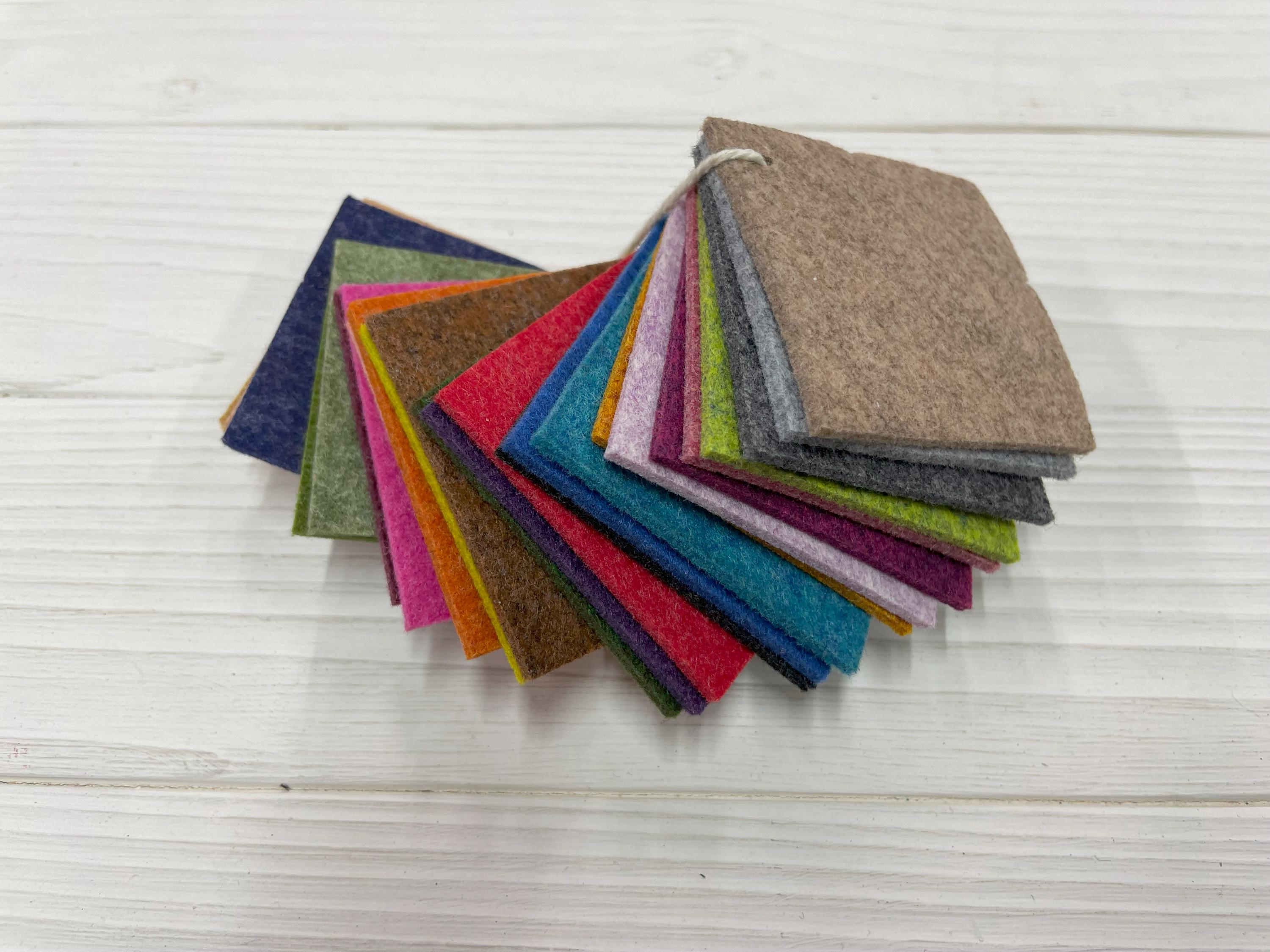 2mm Felt Samples: 25 Assorted Colors, Craft Supplies - Etsy